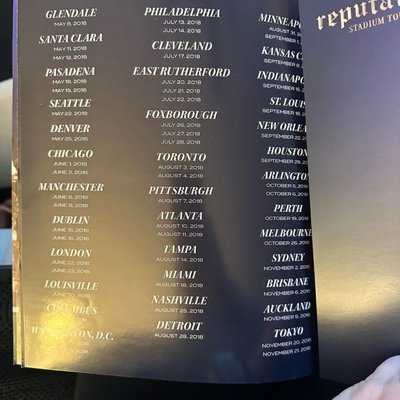 Taylor Swift Reputation Tour Book - Picture 7 of 7